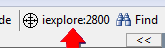 Toolbar's Process Filter
