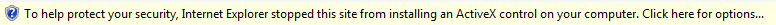 Misleading Information Bar