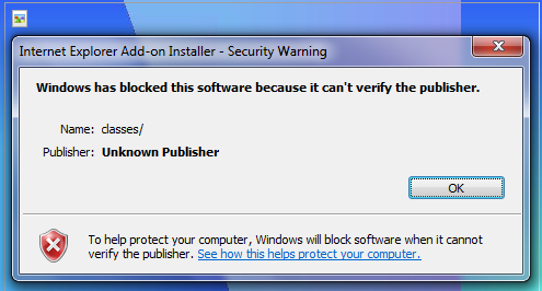 Misleading Authenticode Dialog